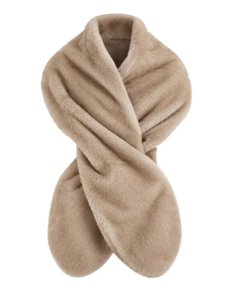 P.A.R.O.S.H. faux-fur scarf - Nude Nude