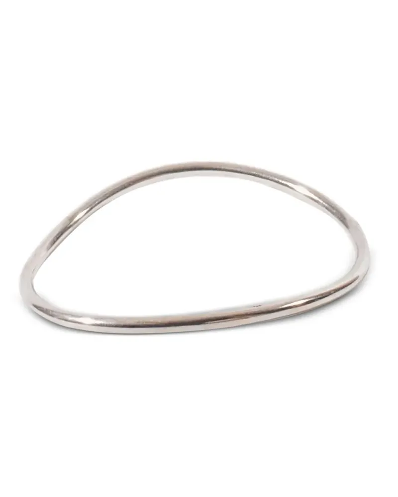 Ann Demeulemeester Armreif mit Logo-Gravur - Silber Silber