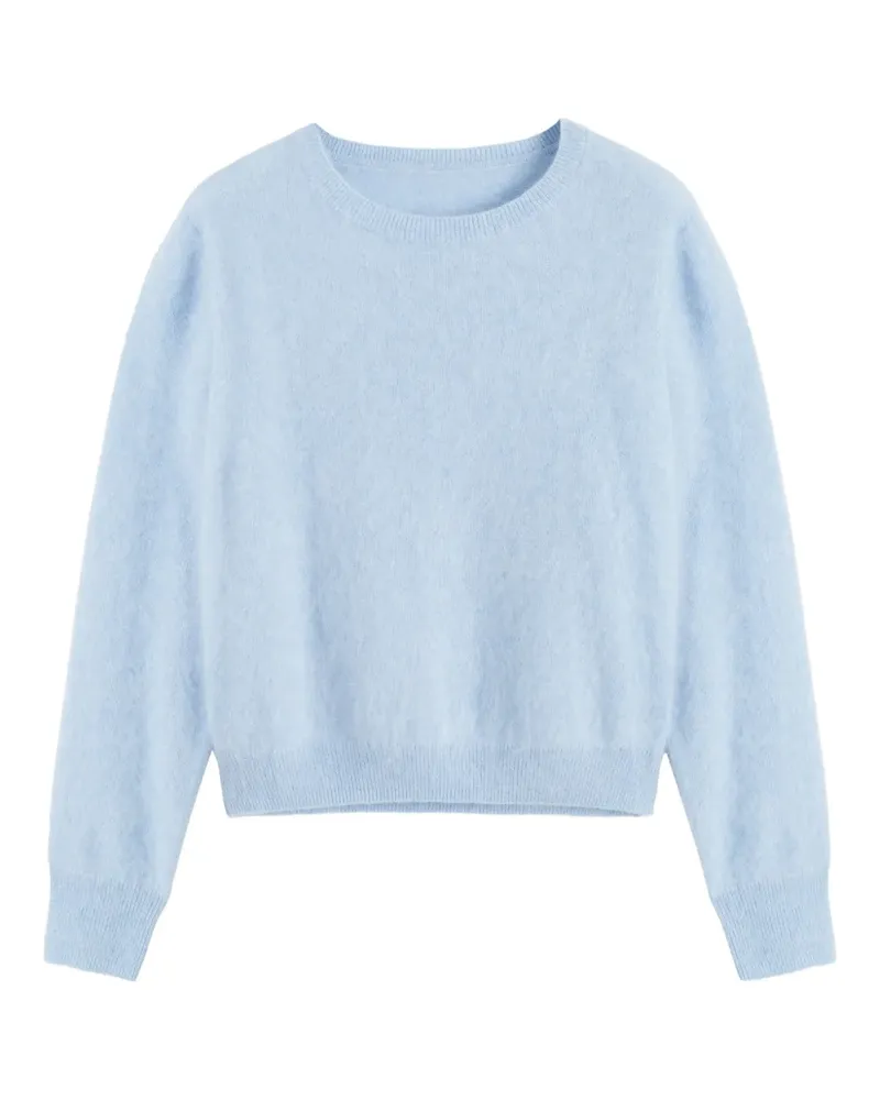 Chinti & Parker Kaschmirpullover mit gebürstetem Finish - Blau Blau