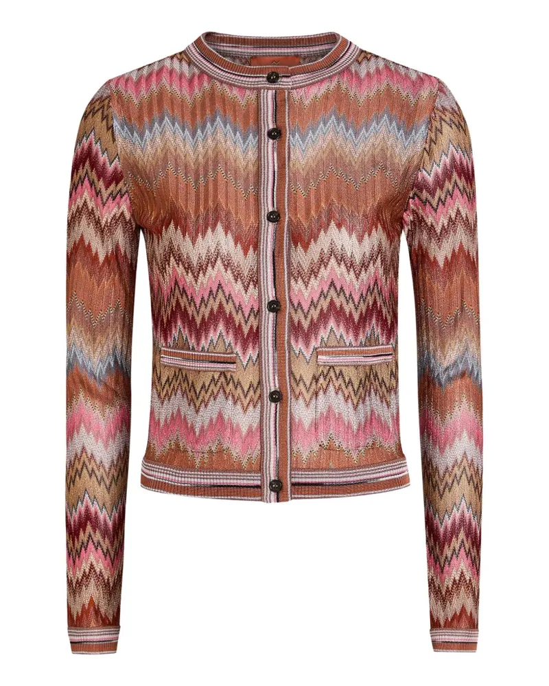 Missoni chevron-pattern cardigan - Braun Braun