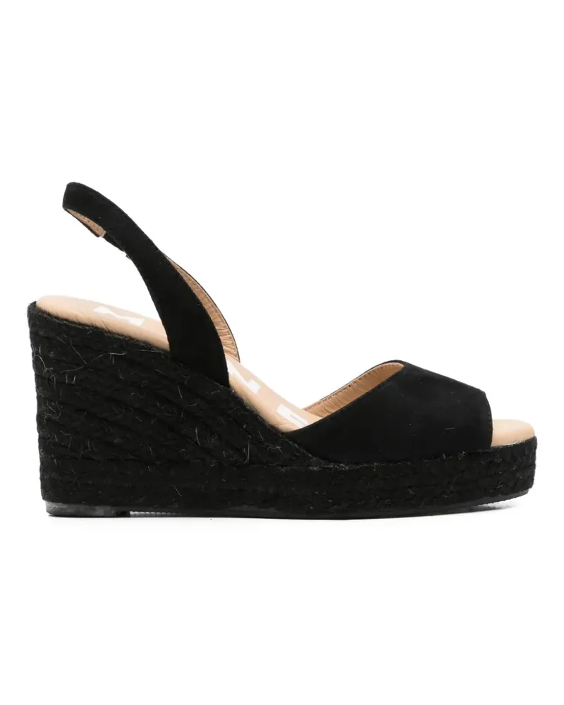 Manebí slingback wedge espadrilles - Schwarz Schwarz