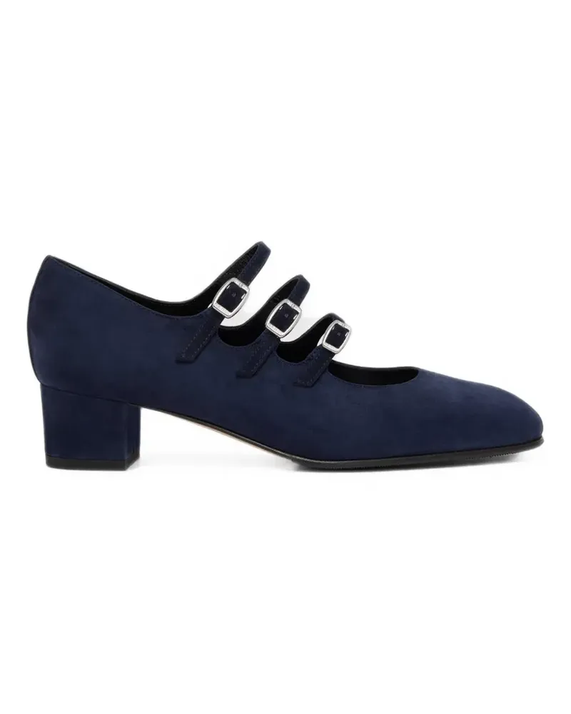 Carel Kina Pumps mit drei Riemen - Blau Blau