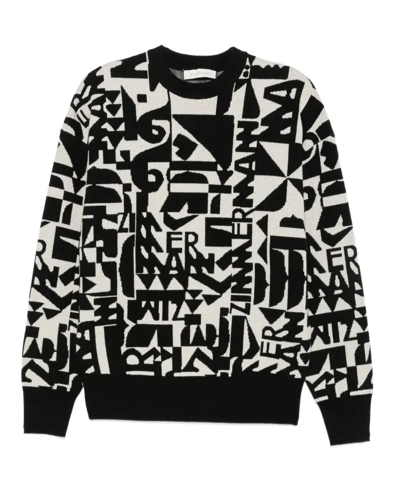 Zimmermann Pullover mit Logo-Intarsien - Schwarz Schwarz