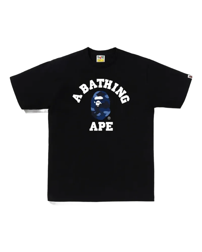BAPE Color Camo College T-Shirt - Schwarz Schwarz