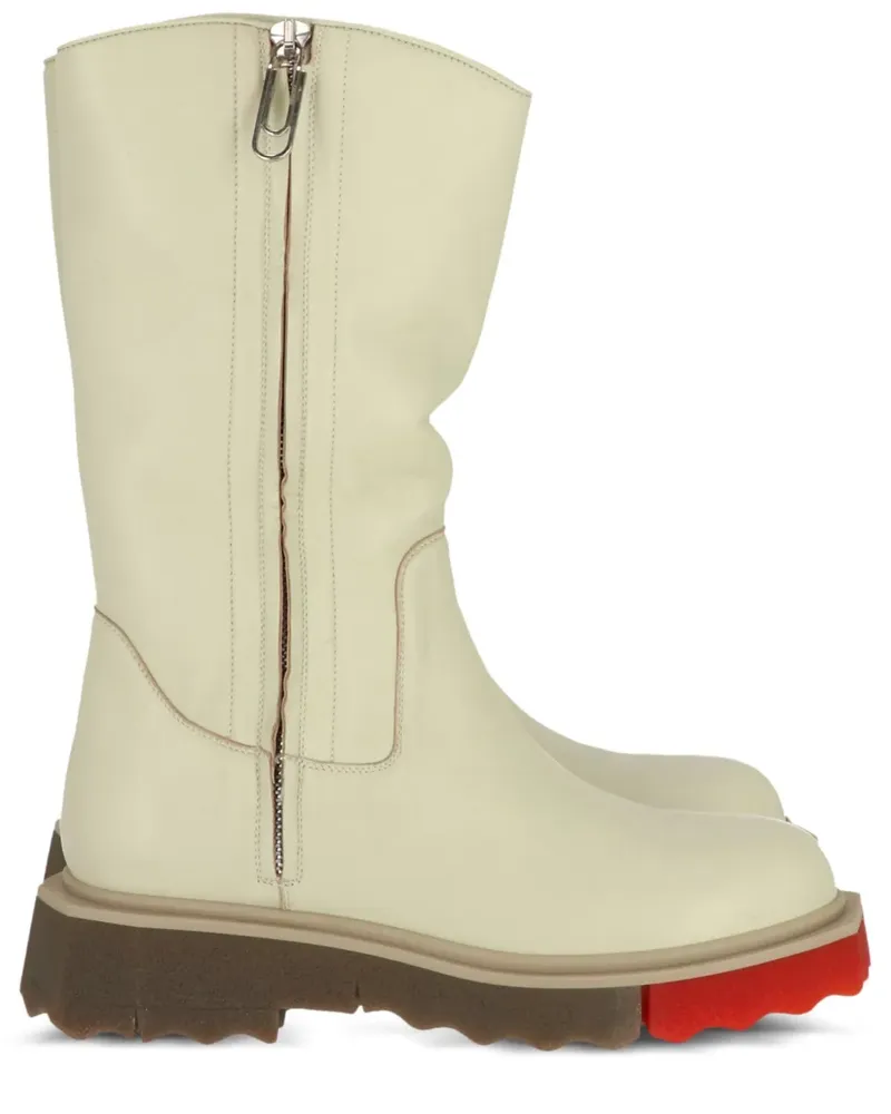OFF-WHITE Stiefel mit Reißverschluss - Nude Nude