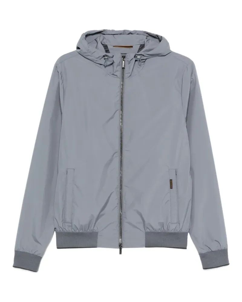 MOORER Kapuzenjacke mit Reißverschluss - Grau Grau