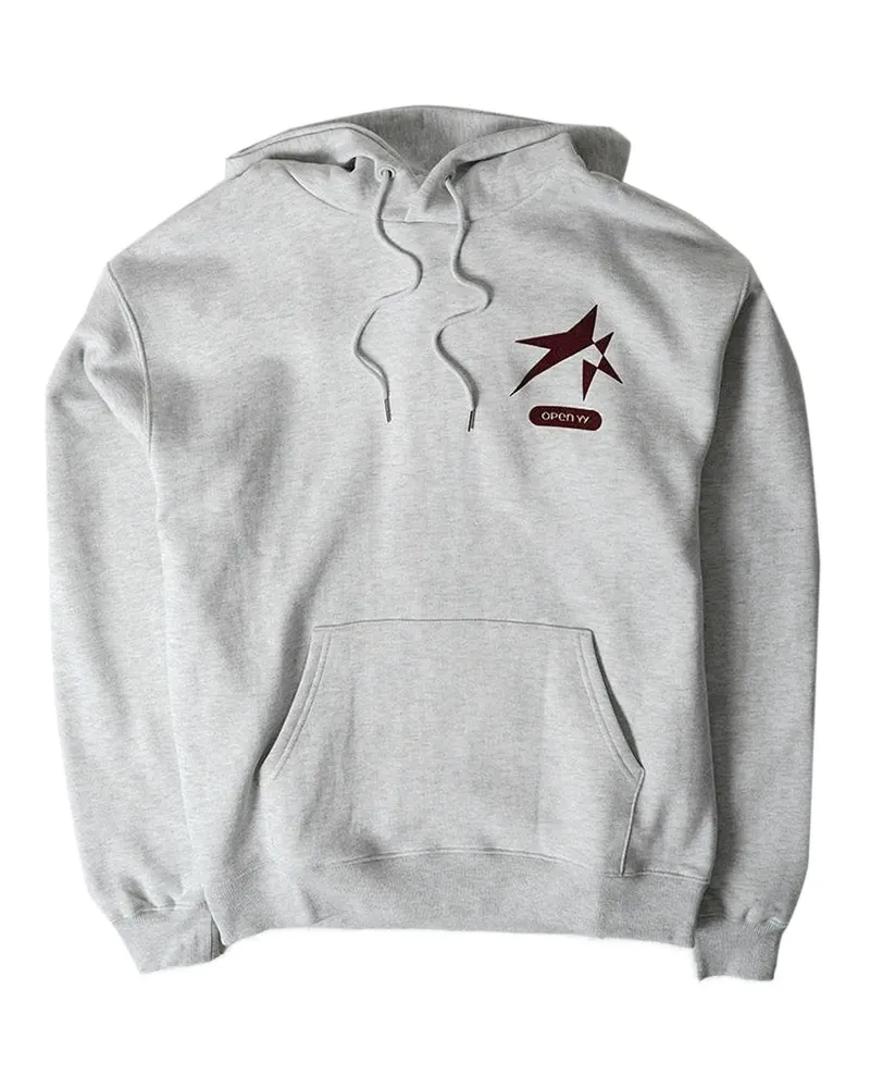 OPEN YY Mountain graphic-print hoodie - Grau Grau