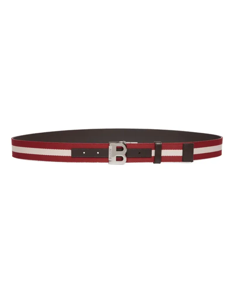 Bally Gestreifter Gürtel - Braun Braun