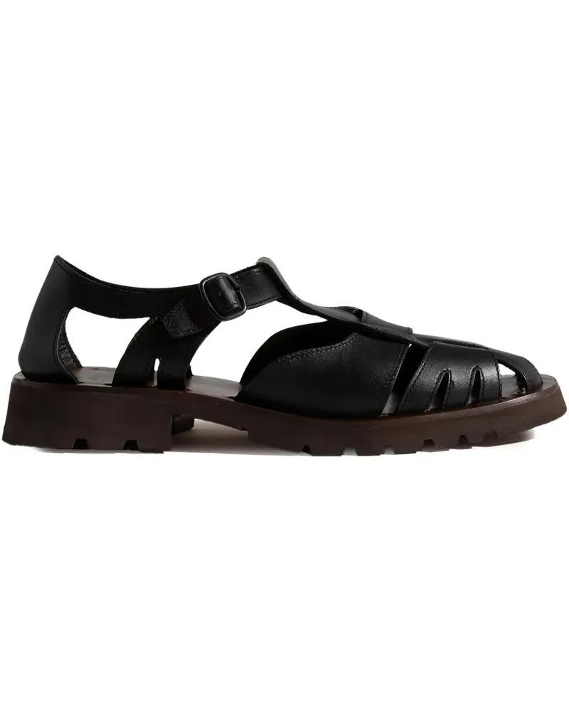 HEREU Sandalen aus Leder - Schwarz Schwarz