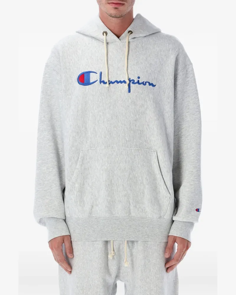 Champion Hoodie mit Logo-Stickerei - Grau Grau