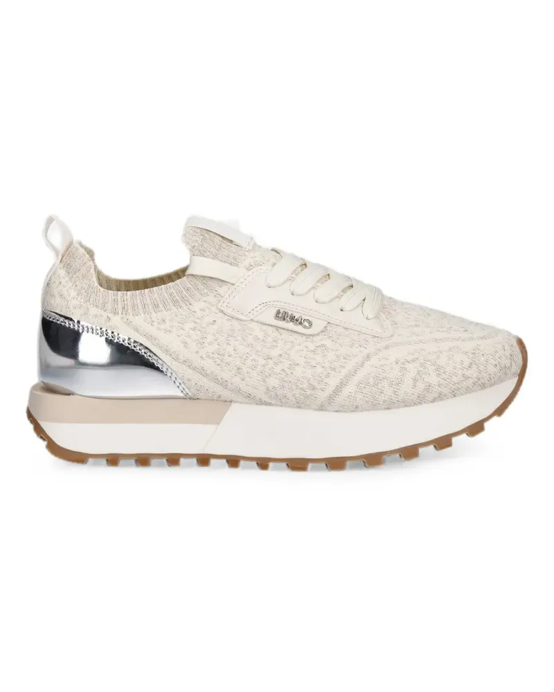 Liu Jo Sneakers mit Logo-Schild - Nude Nude