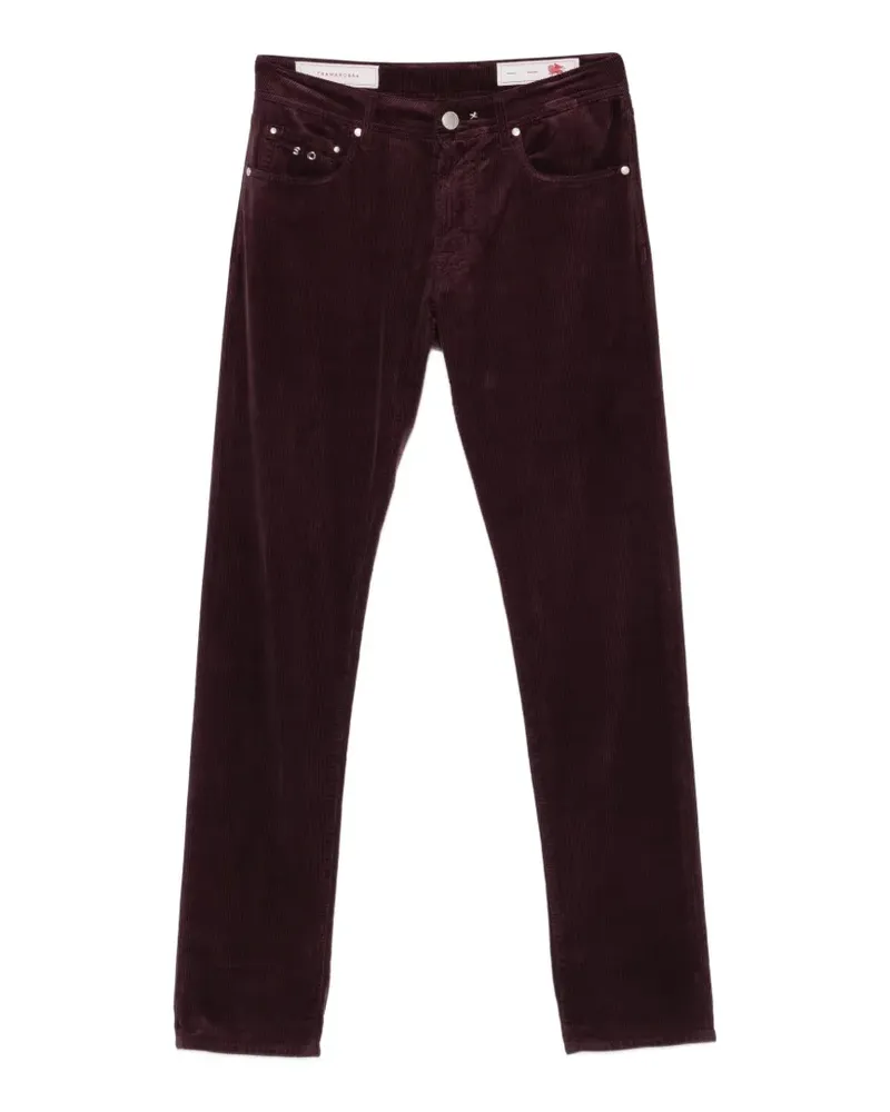 Tramarossa Straight-Leg-Hose aus Cord - Violett Violett