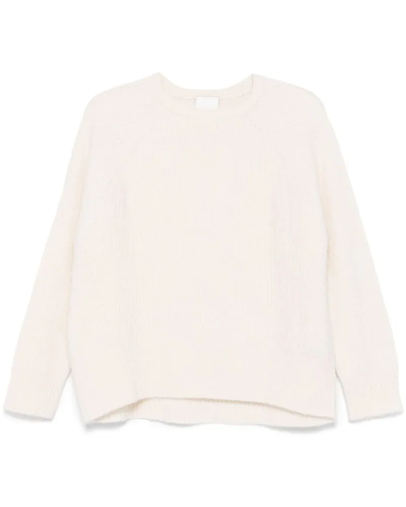 ALLUDE Gerippter Strickpullover - Nude Nude