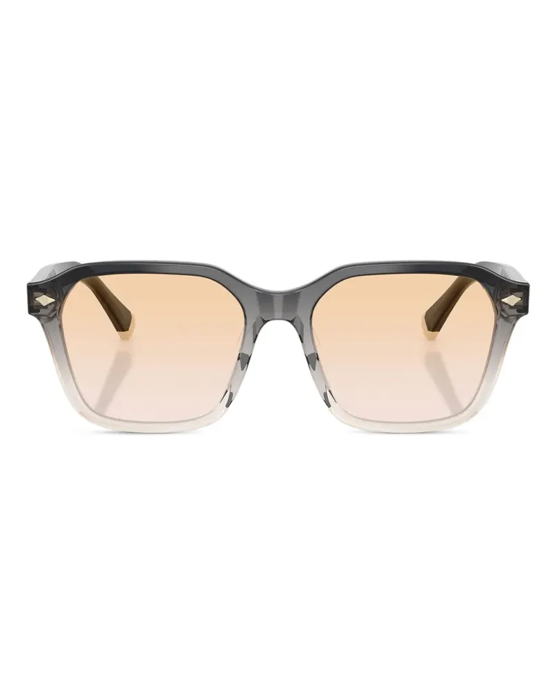 Brunello Cucinelli Sonnenbrille mit eckigem Gestell - Grau Grau