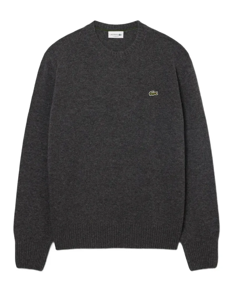 Lacoste Pullover mit Logo-Patch - Grau Grau