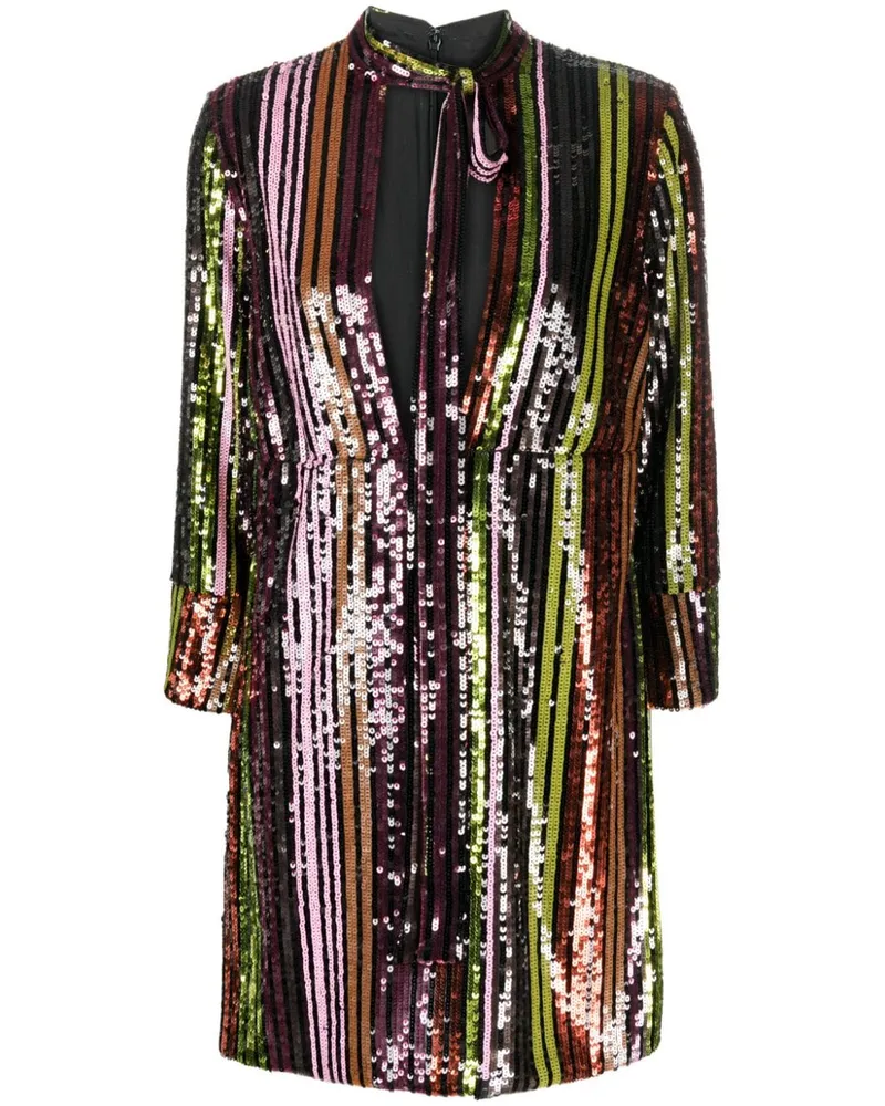 Dsquared2 Rowen Minikleid mit Pailletten - Schwarz Schwarz