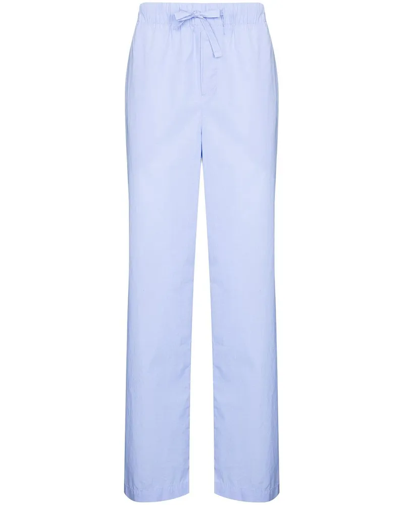TEKLA Pyjama-Hose mit geradem Bein - Blau Blau