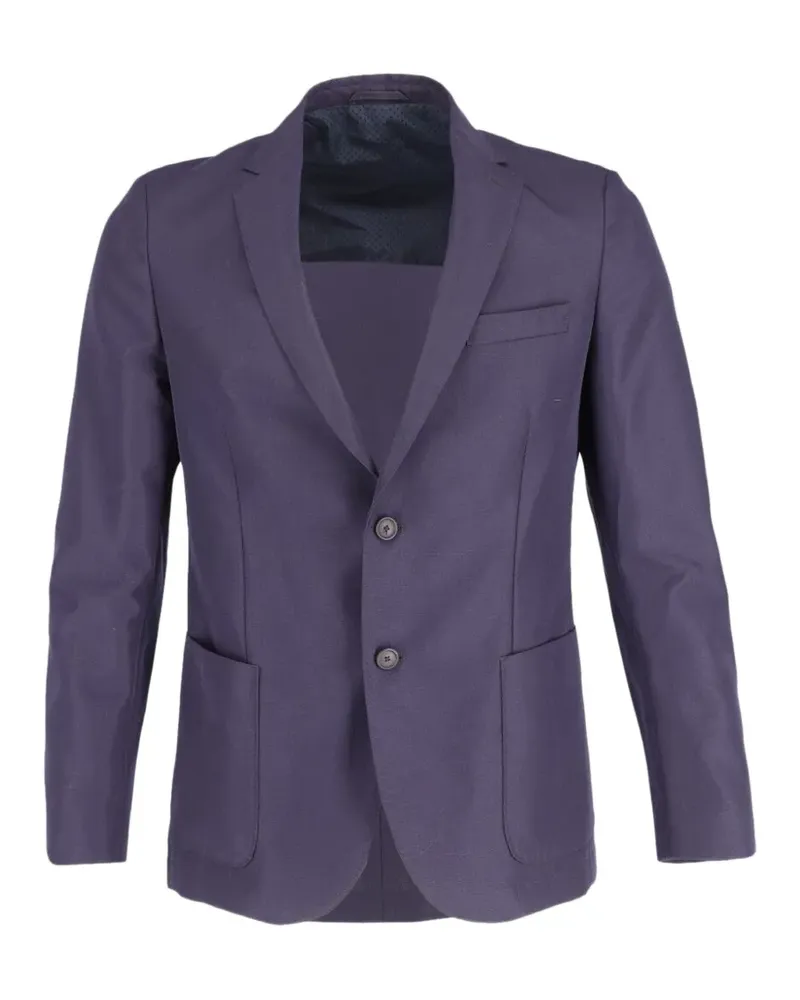 HUGO BOSS single-breasted wool blazer - Blau Blau