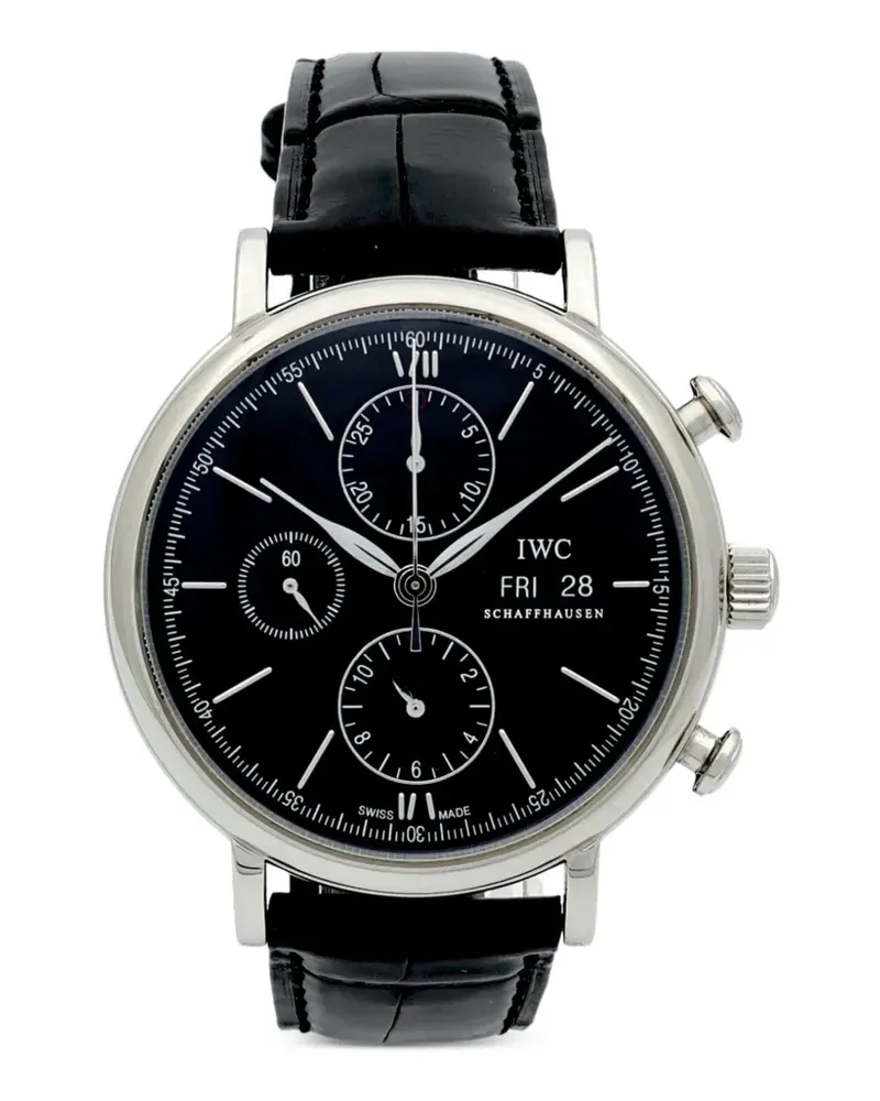 IWC Portofino Chronograph 42mm - Schwarz Schwarz