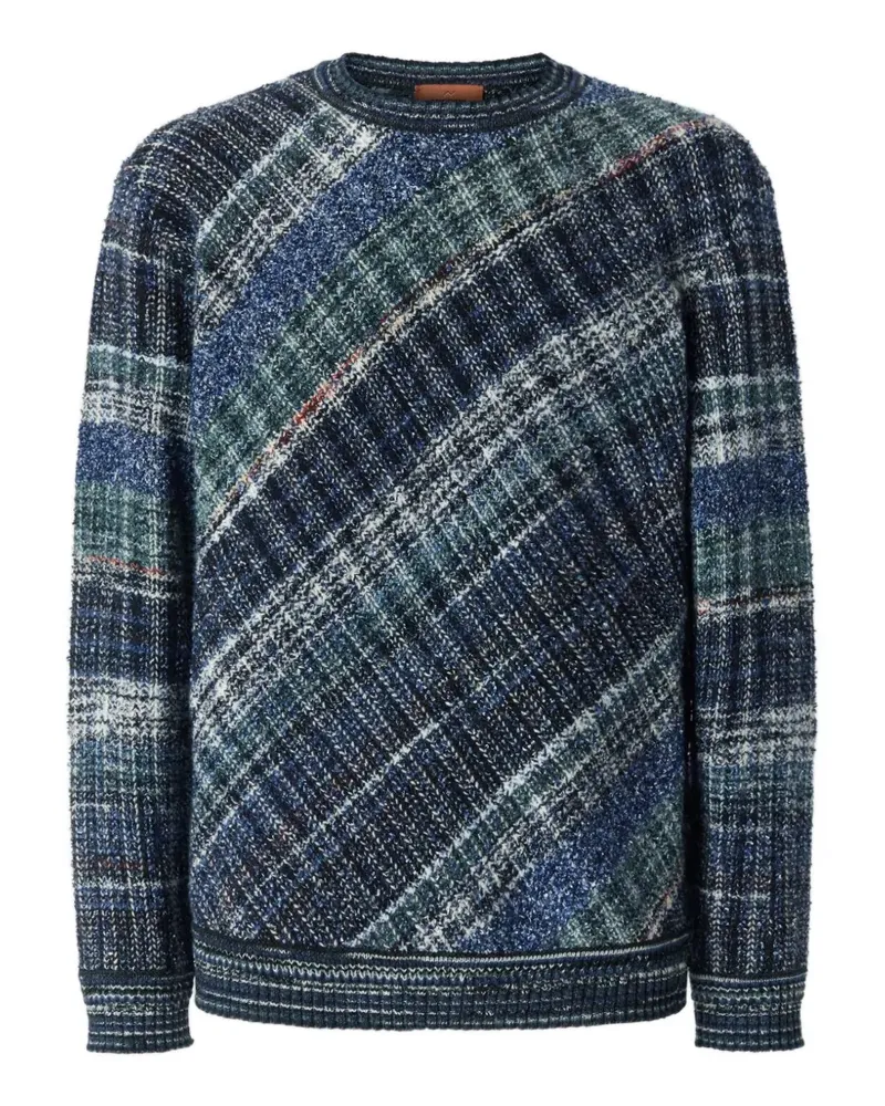 Missoni Pullover mit Makro-Karomuster - Blau Blau