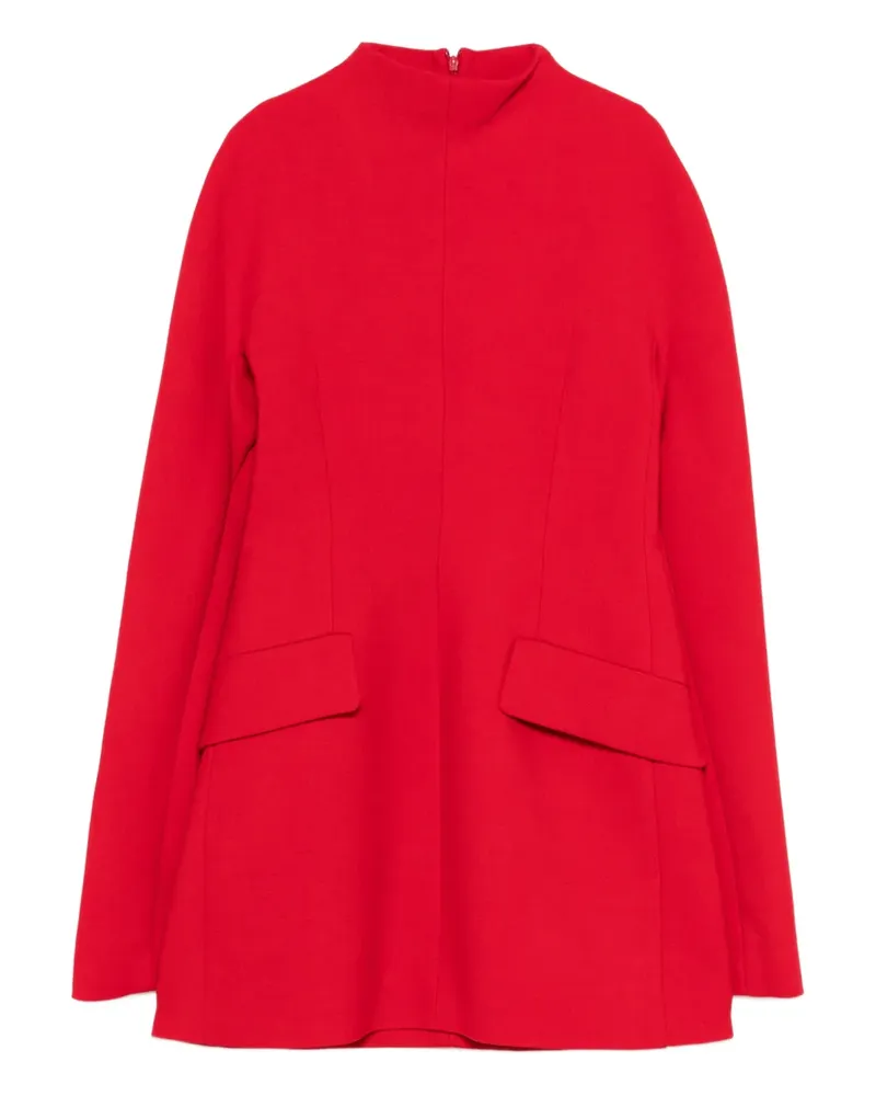 SPORTMAX mock neck pocket mini dress - Rot Rot