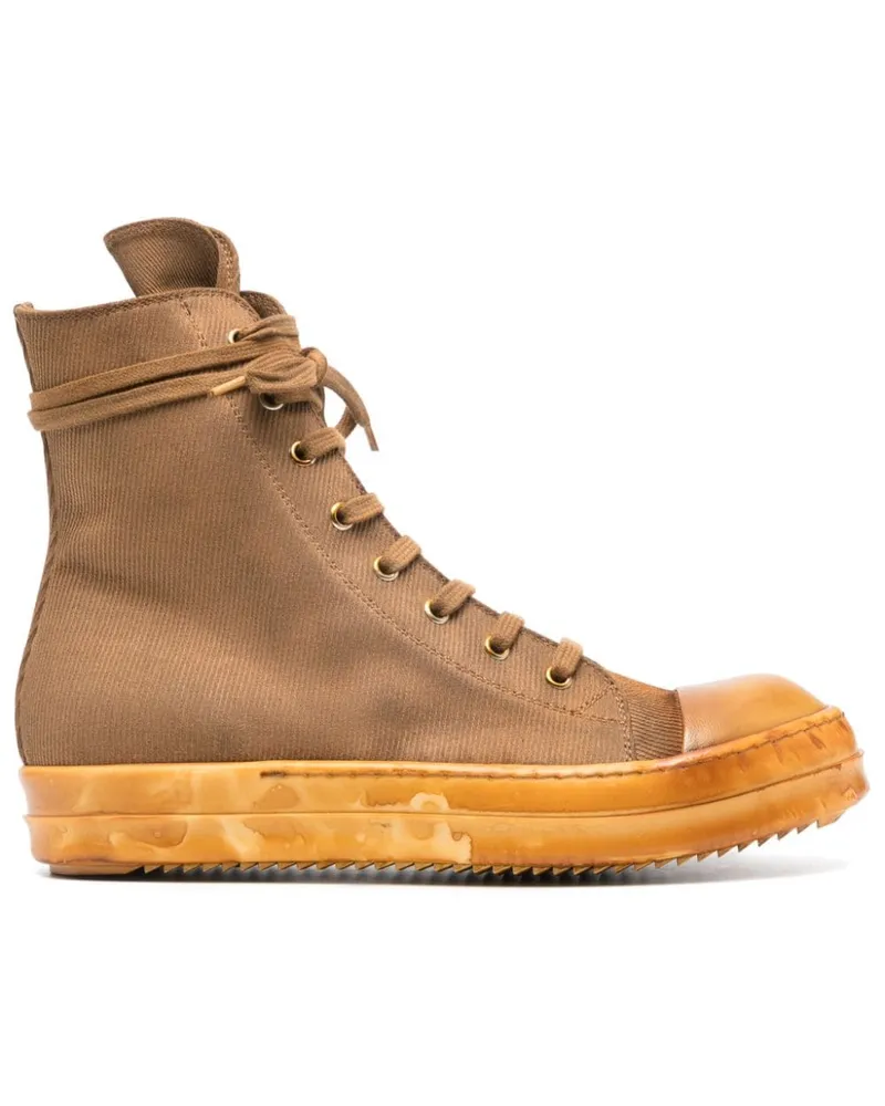 DRKSHDW by Rick Owens High-Top-Sneakers aus Canvas Braun