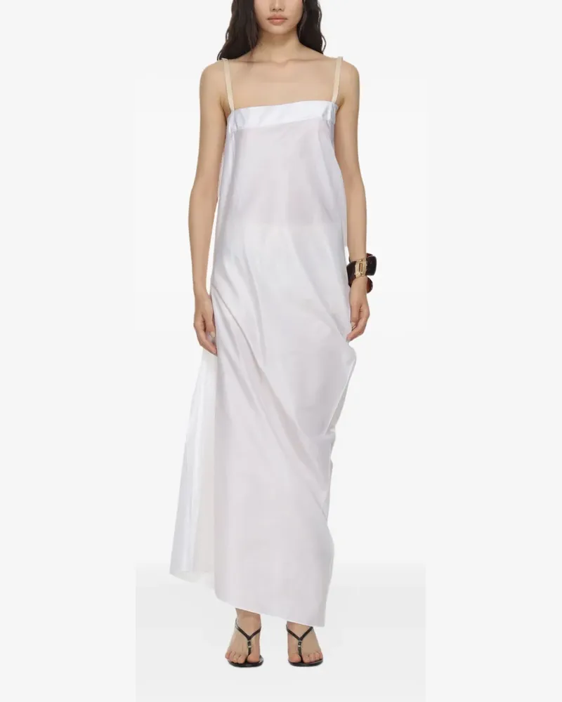 Carven Asymmetrisches Maxikleid - Weiß Weiß