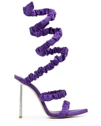 Le Silla Fedra Sandalen 120mm Violett