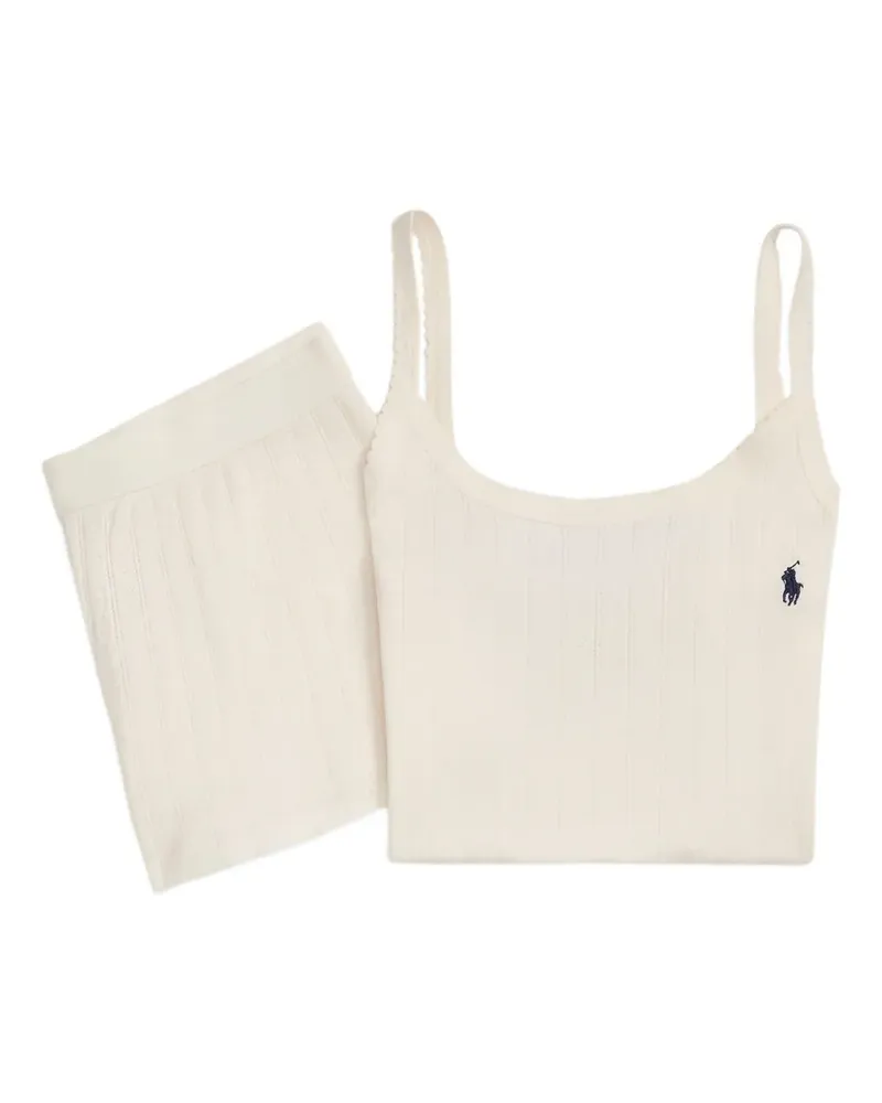 Ralph Lauren Pyjama mit Stickerei - Nude Nude