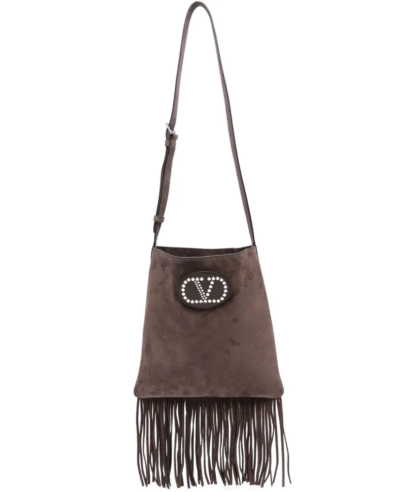Valentino Garavani Nelcôte Schultertasche - Braun Braun