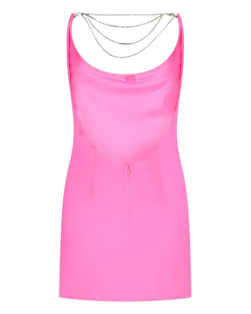 Retrofête Kleid mit Kettendetail - Rosa Rosa