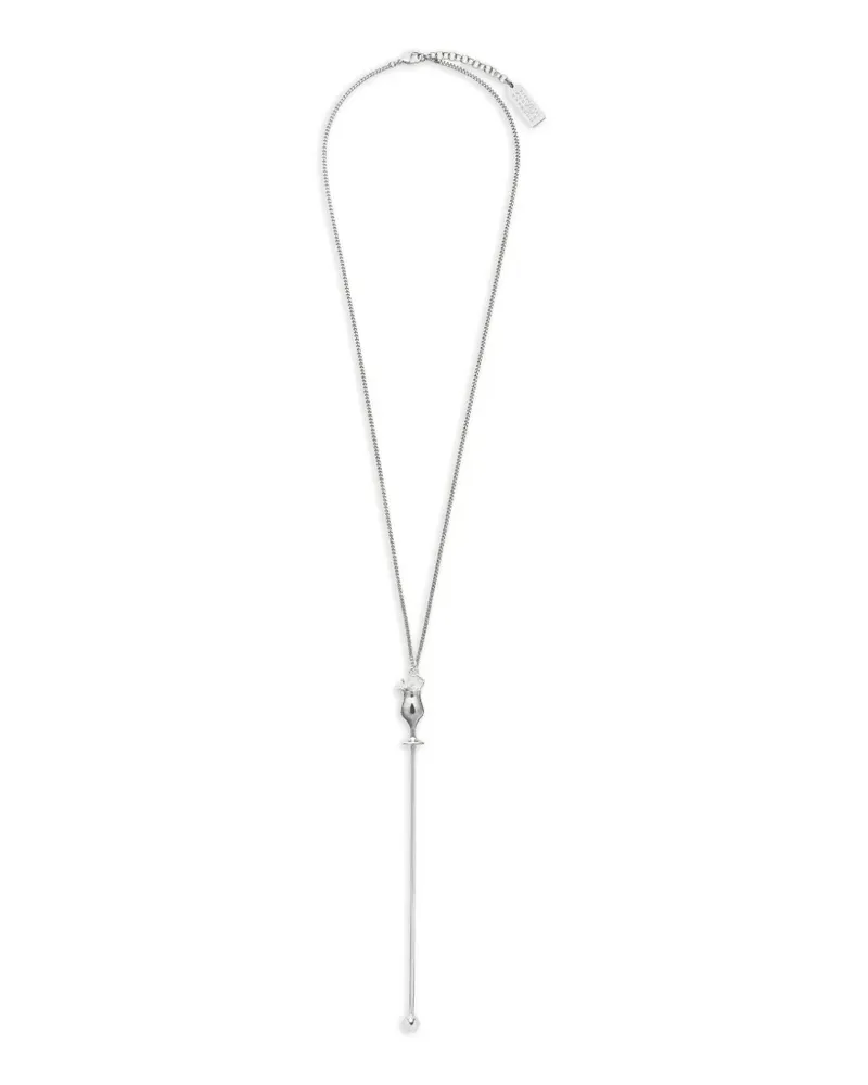 Maison Margiela Halskette mit Cocktailanhänger - Silber Silber