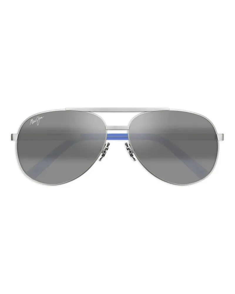 Maui Jim Getönte Pilotenbrille - Silber Silber