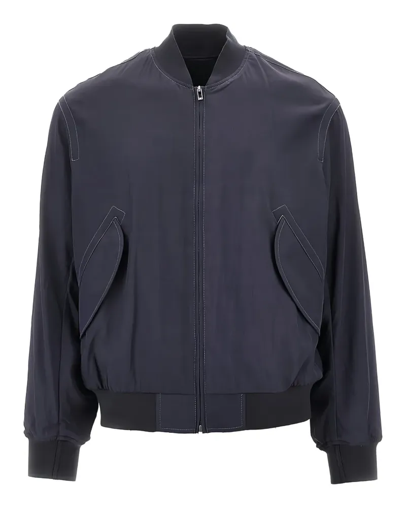 Emporio Armani Bomberjacke mit Kontrastnähten - Blau Blau