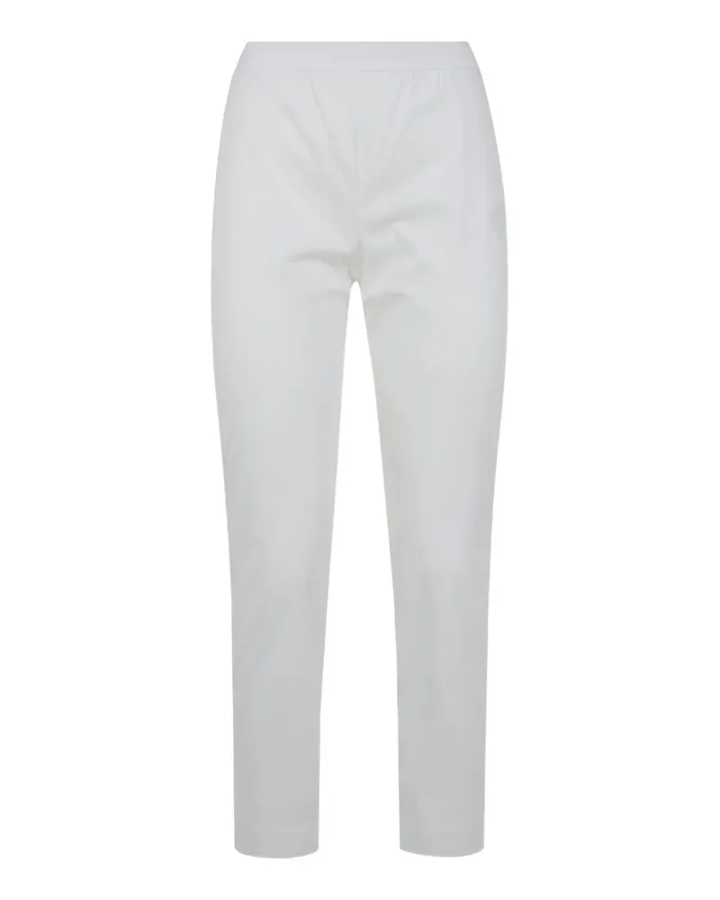 Liviana Conti Livi elasticated-waistband cotton trousers - Weiß Weiß