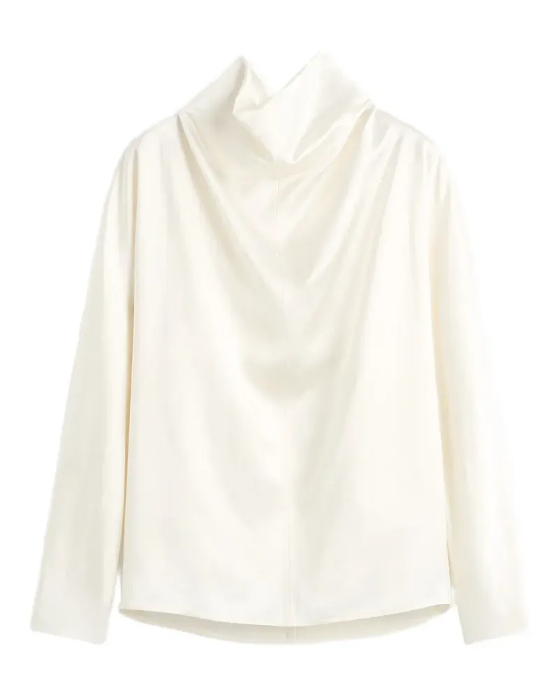 Totême Bluse mit drapiertem Ausschnitt - Weiß Weiß
