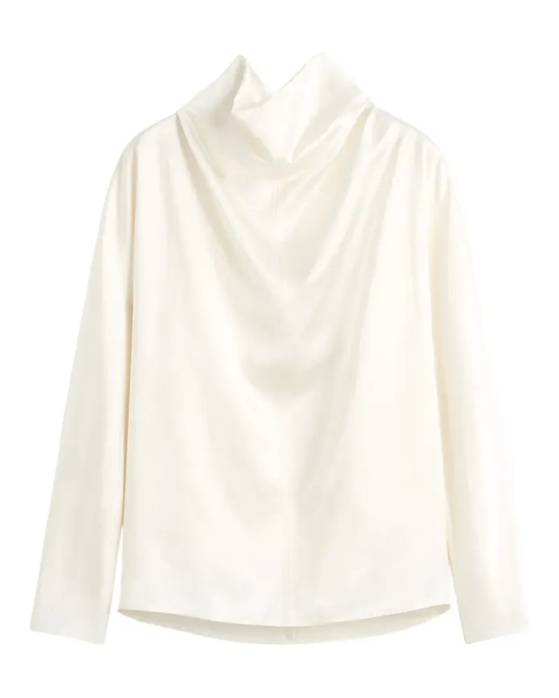 Totême Drapierte Bluse mit drapiertem Ausschnitt - Weiß Weiß