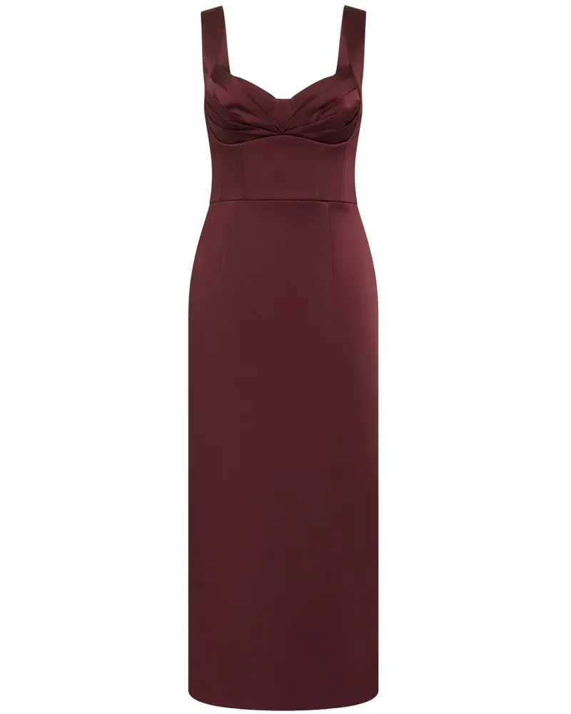 Rebecca Vallance Merlot Midikleid - Rot Rot