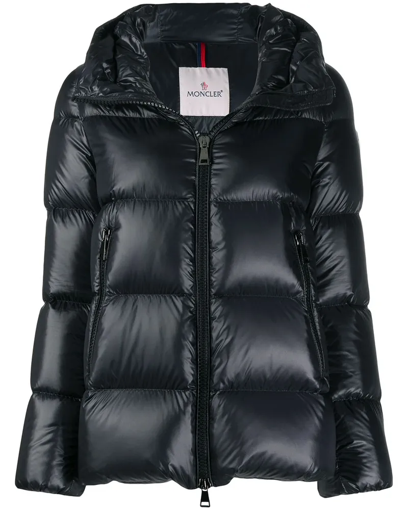 Moncler Daunenjacke mit Kapuze - Schwarz Schwarz
