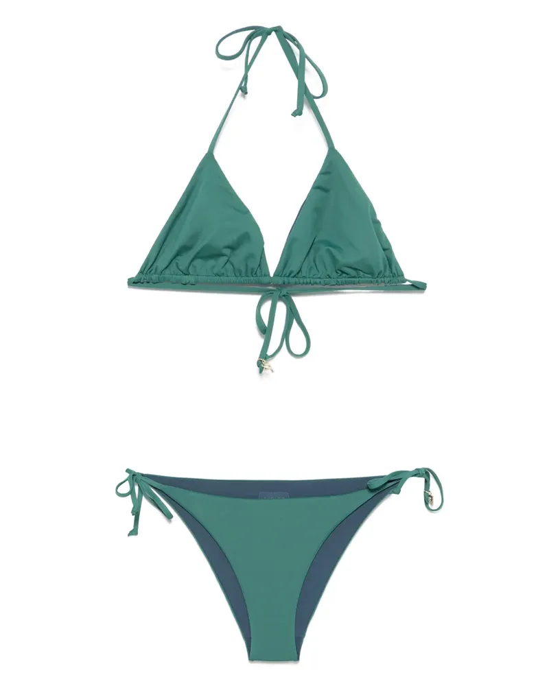 FISICO-Cristina Ferrari Klassischer Triangel-Bikini - Grün Grün