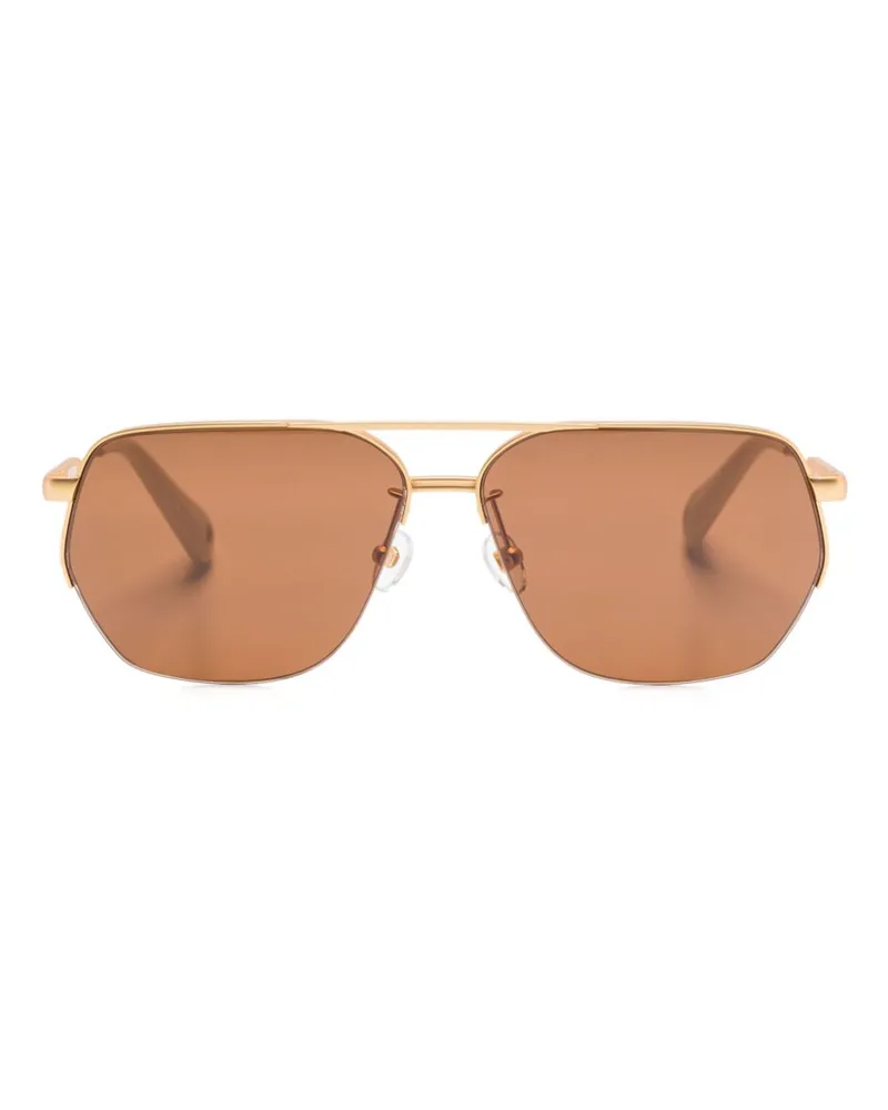 Jacquemus The Aviador Sonnenbrille - Gold Gold