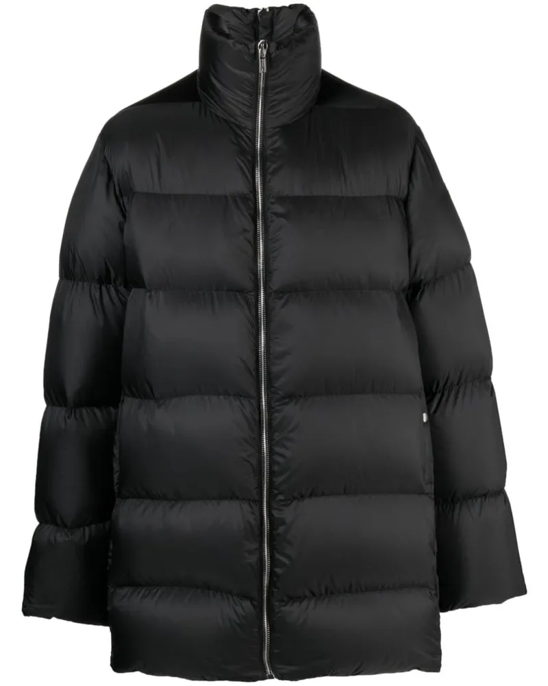 Moncler Gefütterter Cyclopic Mantel Schwarz