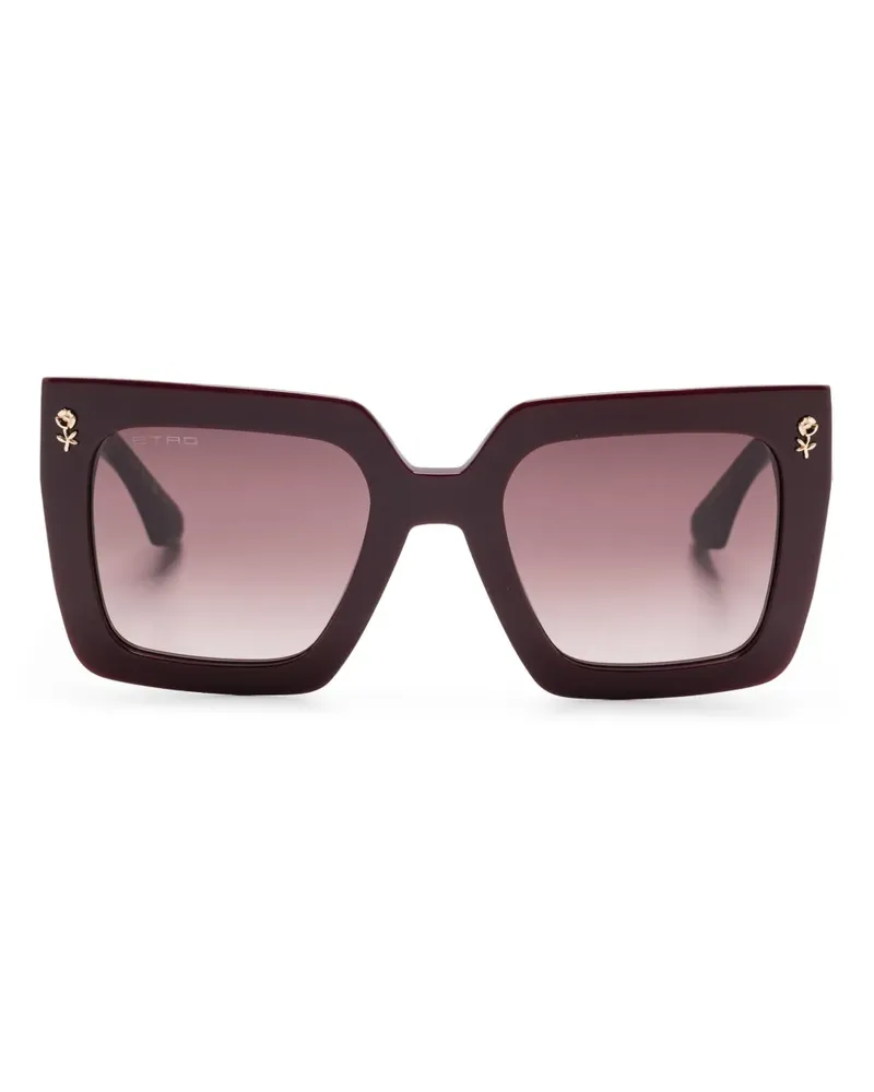 Etro Sonnenbrille mit eckigem Gestell - Braun Braun