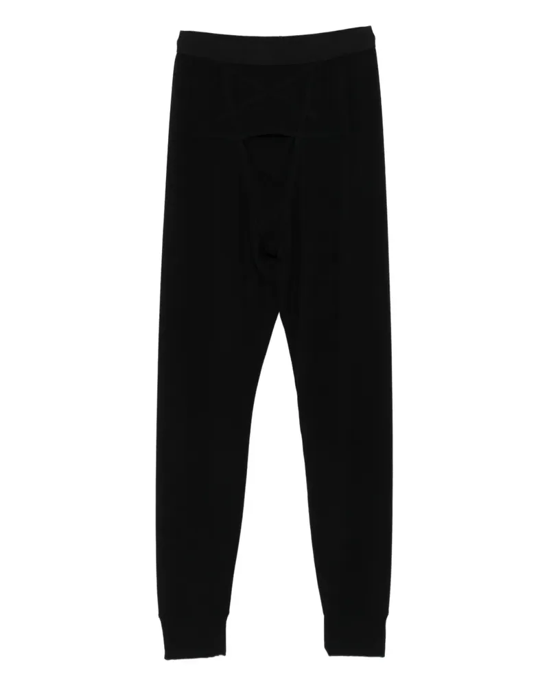 Rick Owens Thermo-Leggings mit Pentagramm-Stickerei - Schwarz Schwarz
