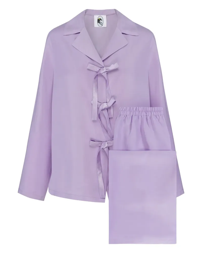 SLEEPER The Bow Pyjama - Violett Violett