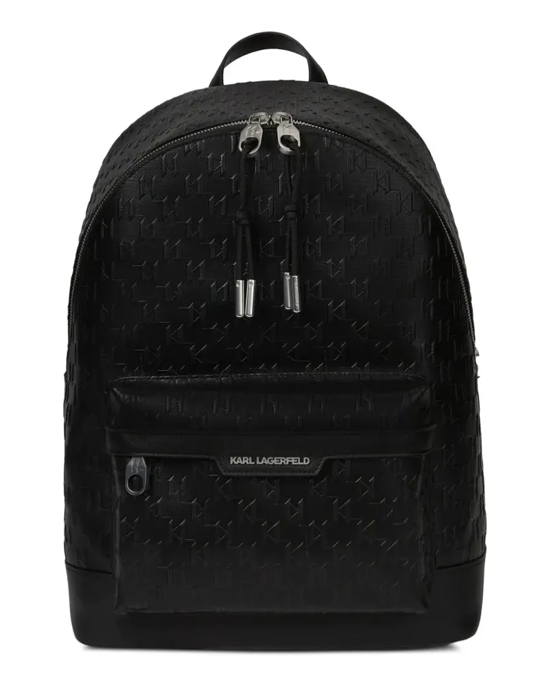 Karl Lagerfeld Perforierter Rucksack - Schwarz Schwarz