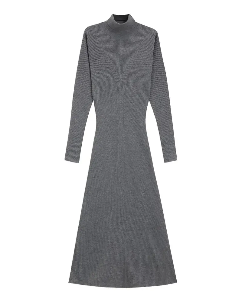 HUGO BOSS mock-neck maxi dress - Grau Grau