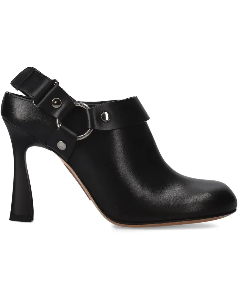 Premiata Sabot Pumps 90mm - Schwarz Schwarz