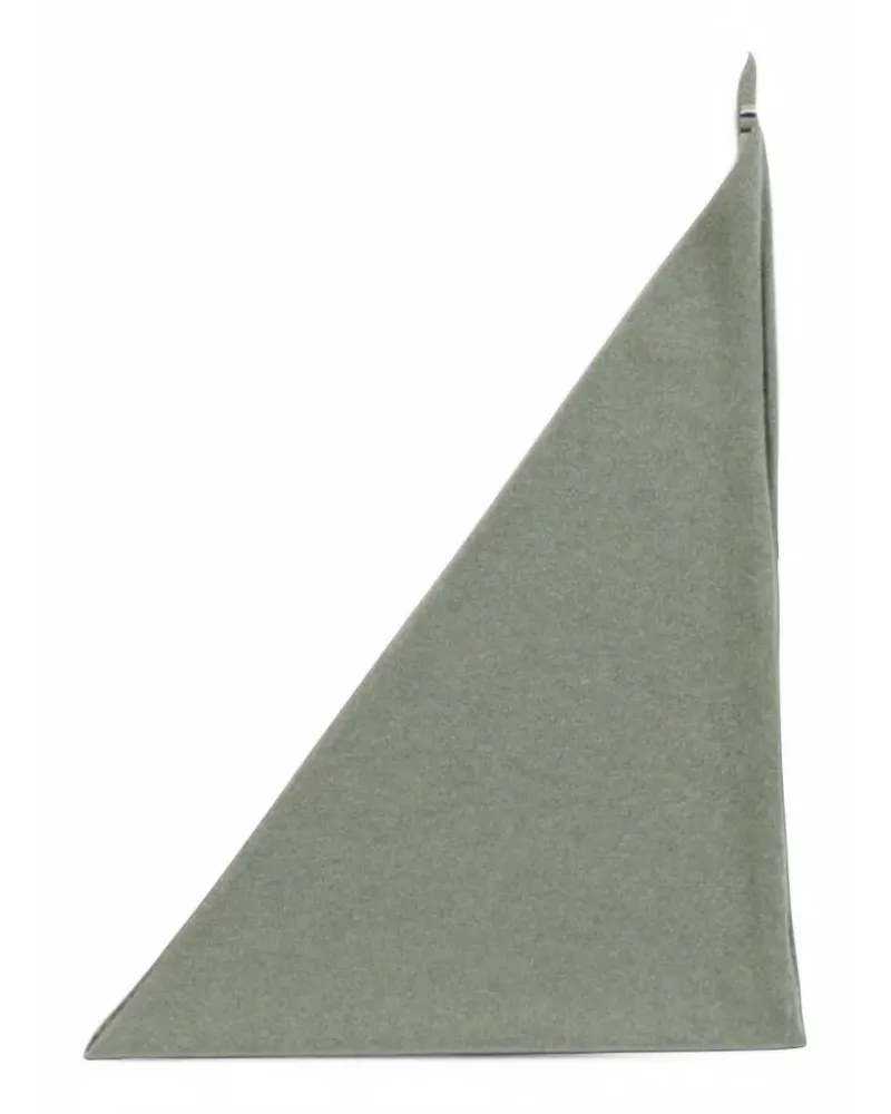 extreme cashmere triangle-shape scarf - Grün Grün