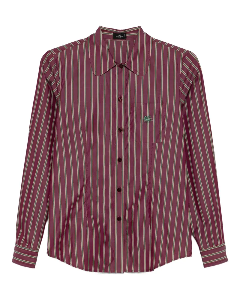 Etro Gestreiftes Hemd - Rot Rot